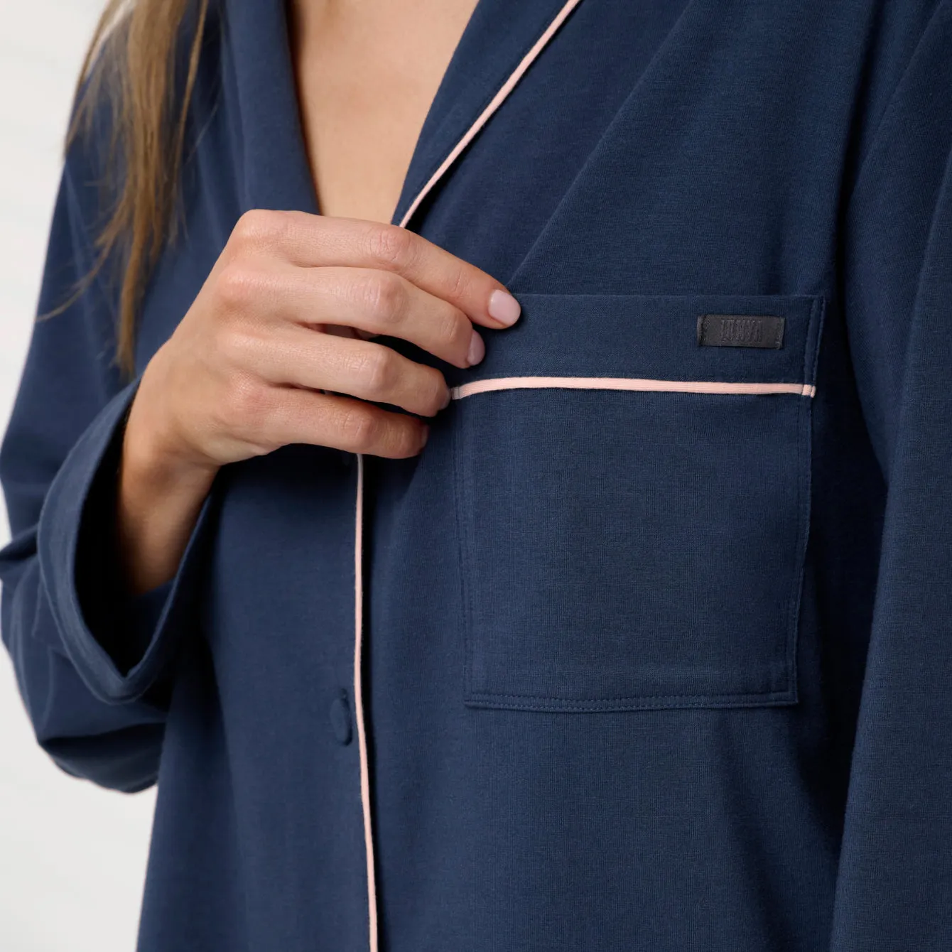 Slumberknit™ Shawl Collar Button Down Pant Set sold by lunya product image thumbnail 3