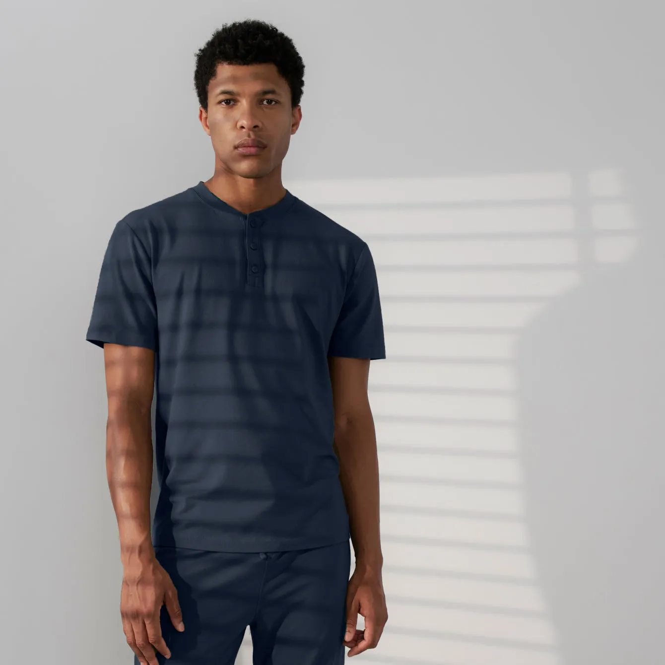 Men's Slumberknit™ Henley Tee sold by lunya
