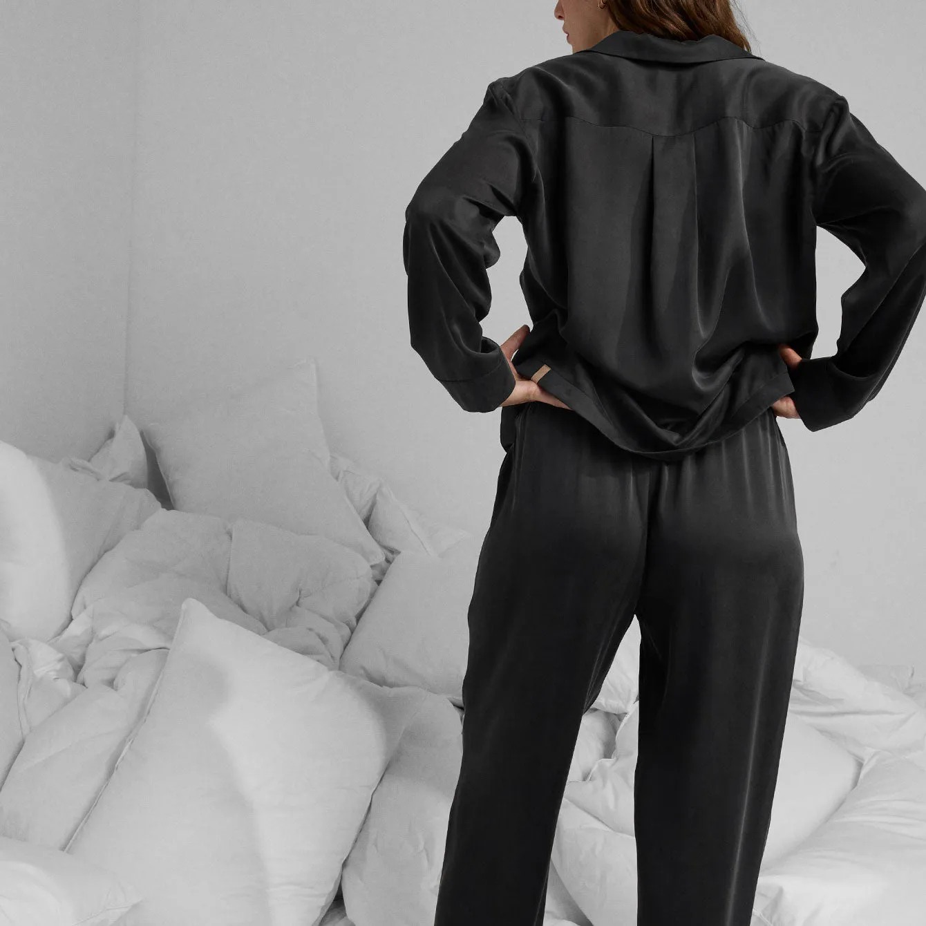Washable Silk Long Sleeve Pant Set sold by lunya product image thumbnail 2