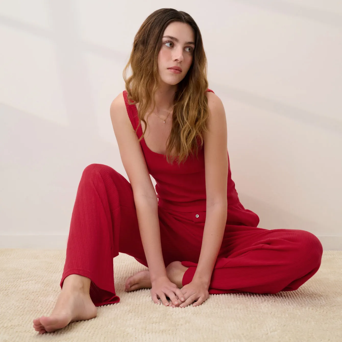 Pointelle Wide Leg Pant sold by lunya product image thumbnail 4