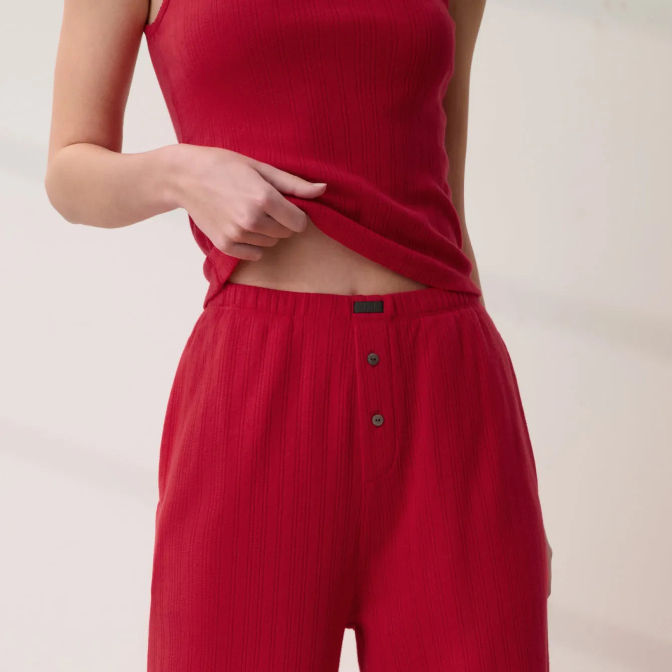 Pointelle Wide Leg Pant sold by lunya product image thumbnail 2