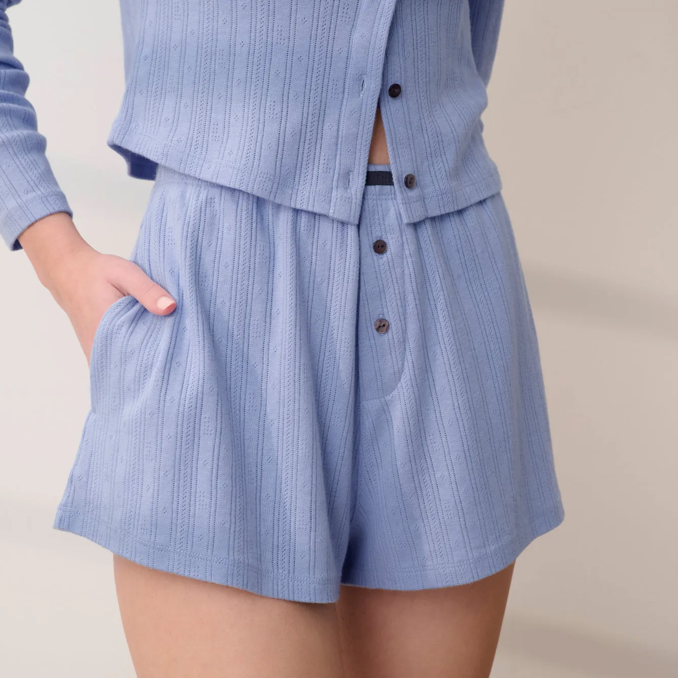 Pointelle High Rise Short sold by lunya