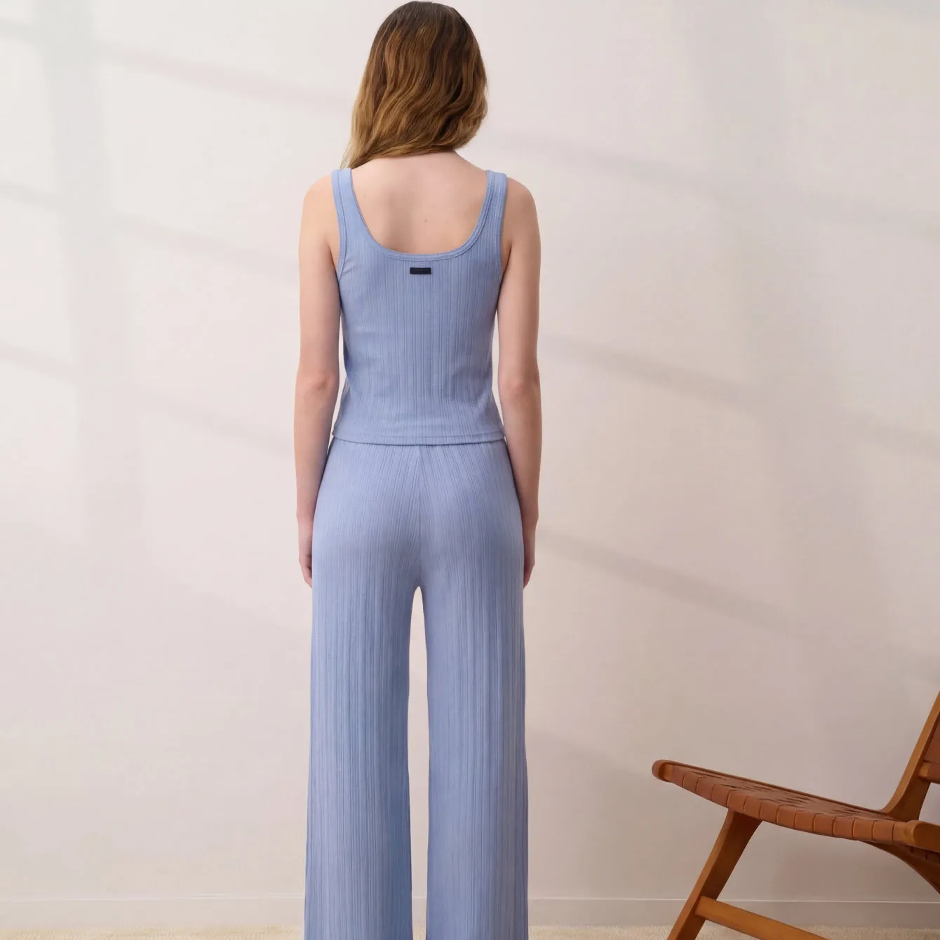 Pointelle Scoop Neck Tank sold by lunya product image thumbnail 3
