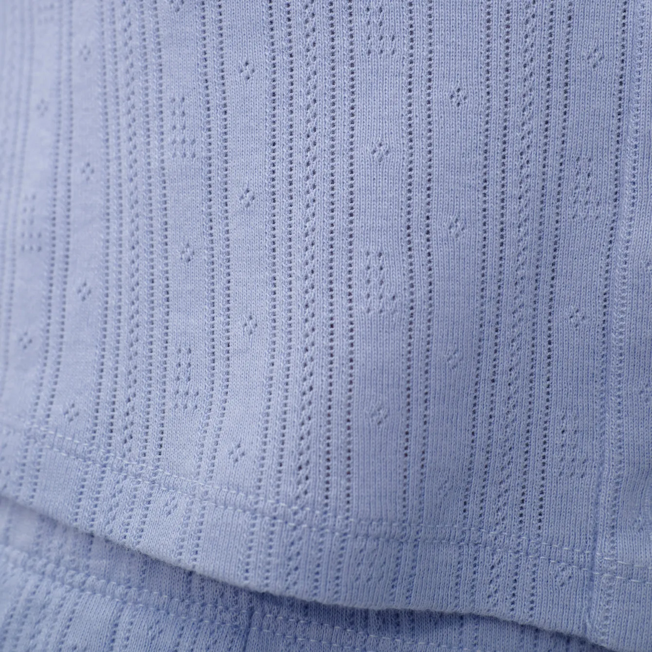 Pointelle Crew Neck Cardigan sold by lunya product image thumbnail 4