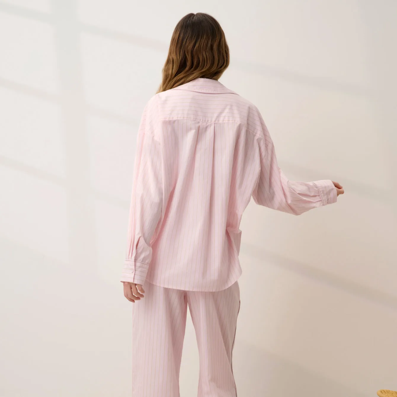 Airy Cotton Piped Button Down sold by lunya product image thumbnail 3