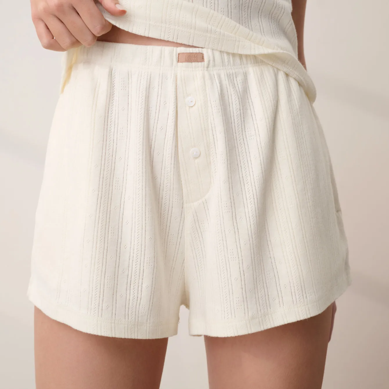 Pointelle High Rise Short sold by lunya