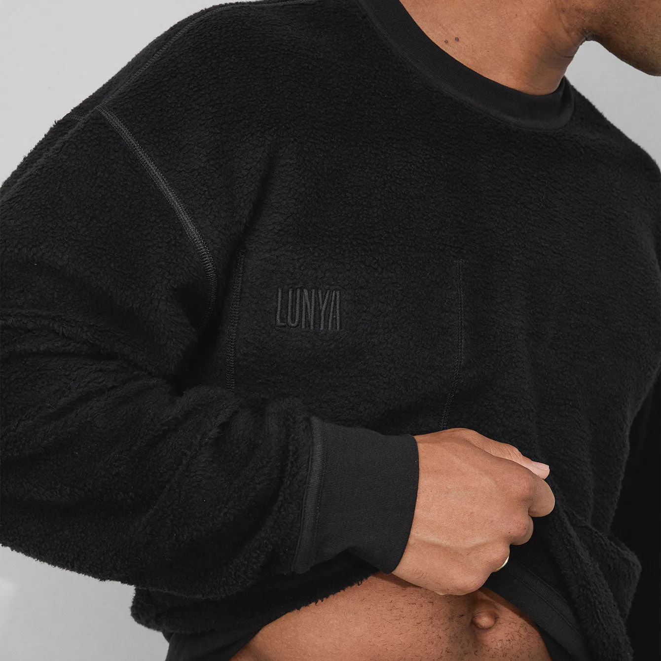 Men’s Silksweats™ Midweight Reversible Pocket Sweatshirt sold by lunya product image thumbnail 2