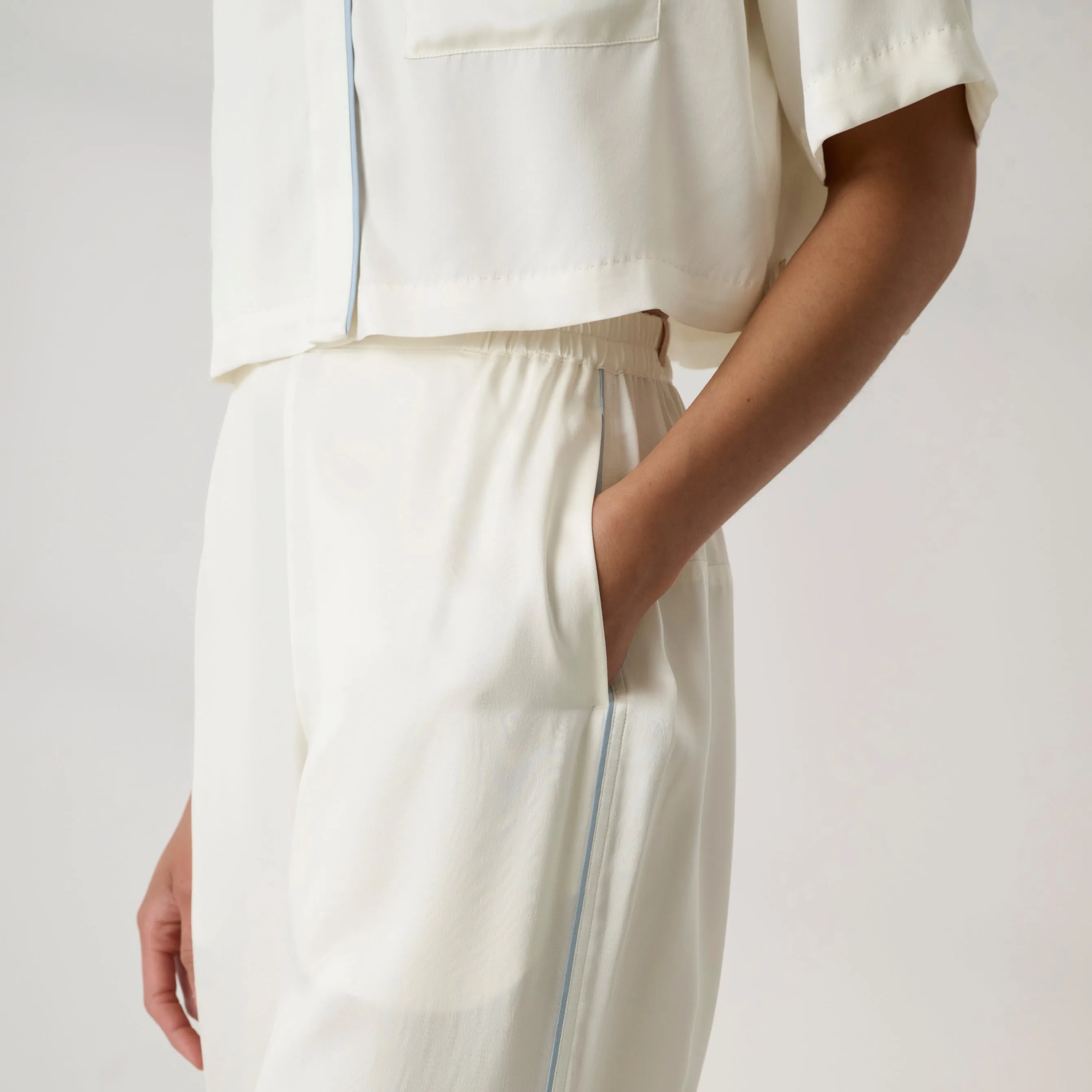 Washable Silk High Rise Pant Set sold by lunya product image thumbnail 2