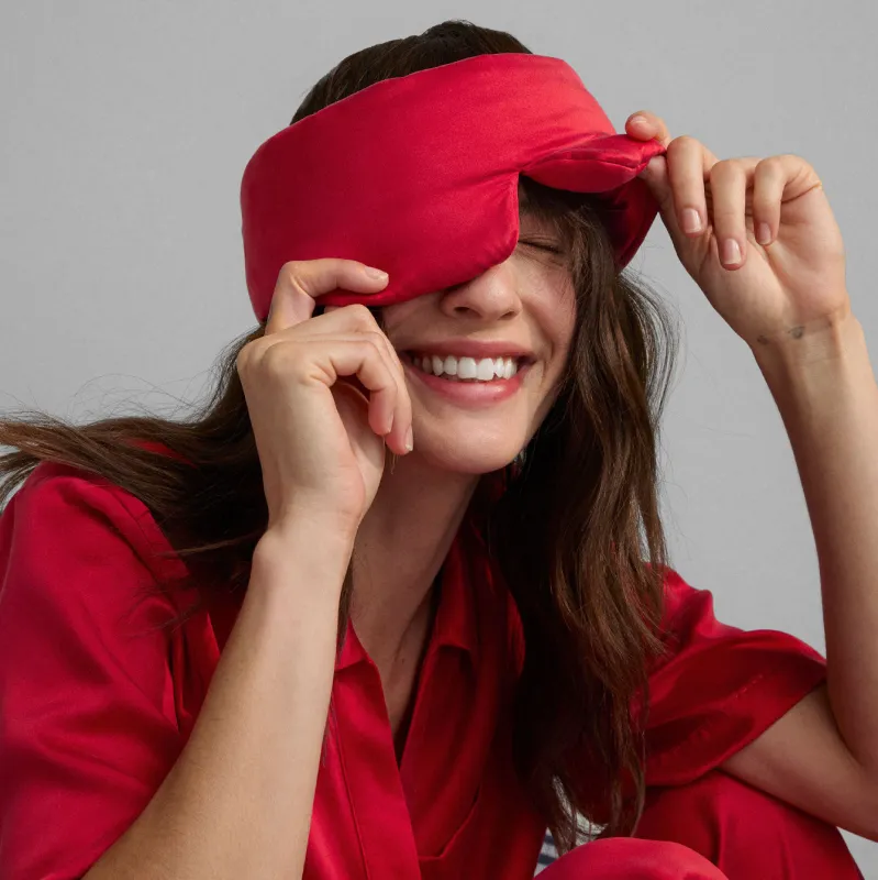 Washable Silk Sleep Mask made by lunya