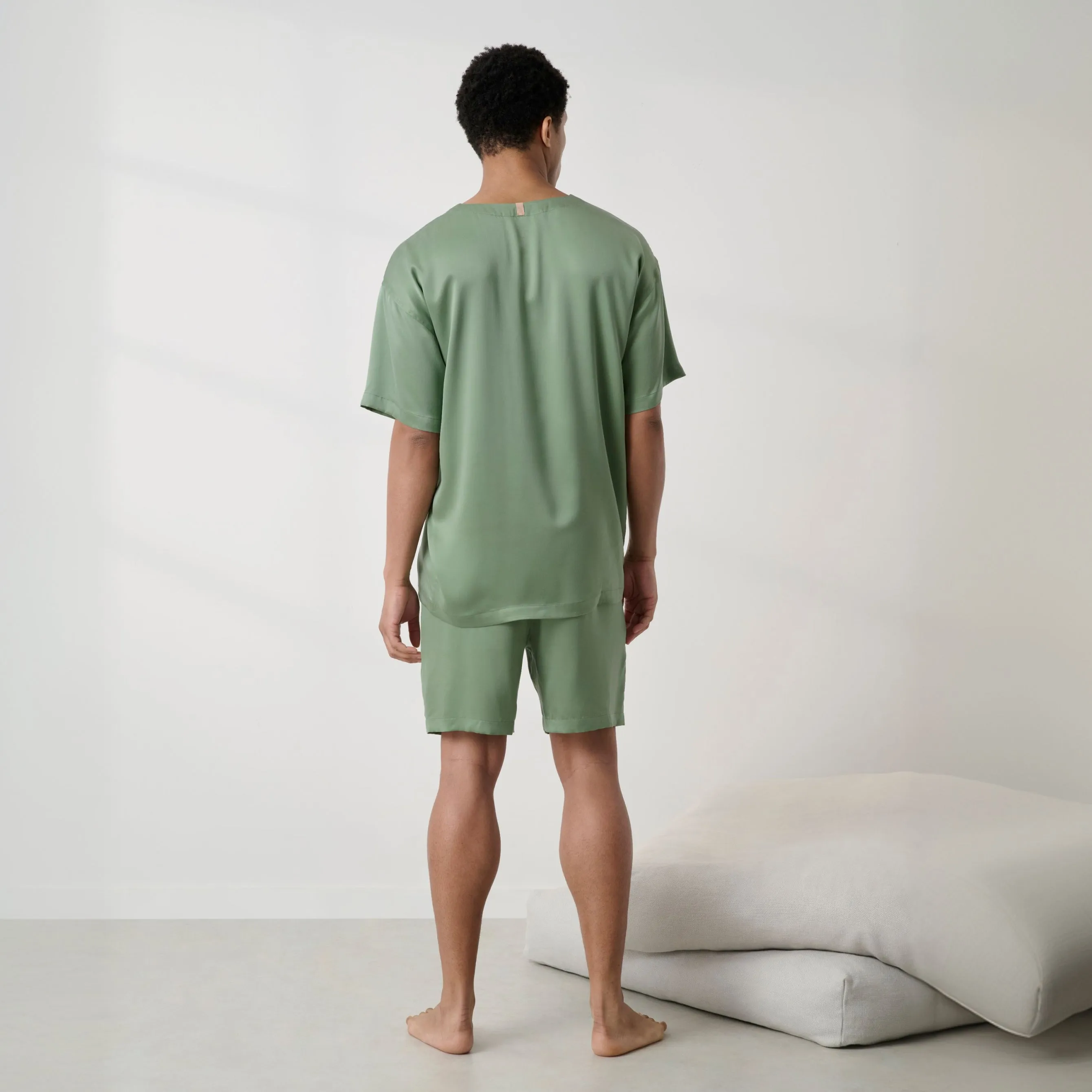 Men's Washable Silk Short Set sold by lunya product image thumbnail 2