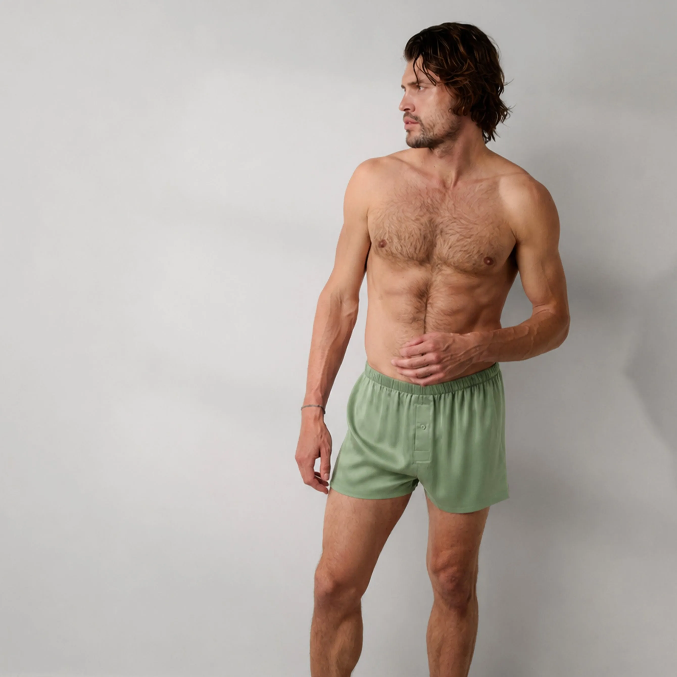 Men's Washable Silk Boxer sold by lunya product image thumbnail 3