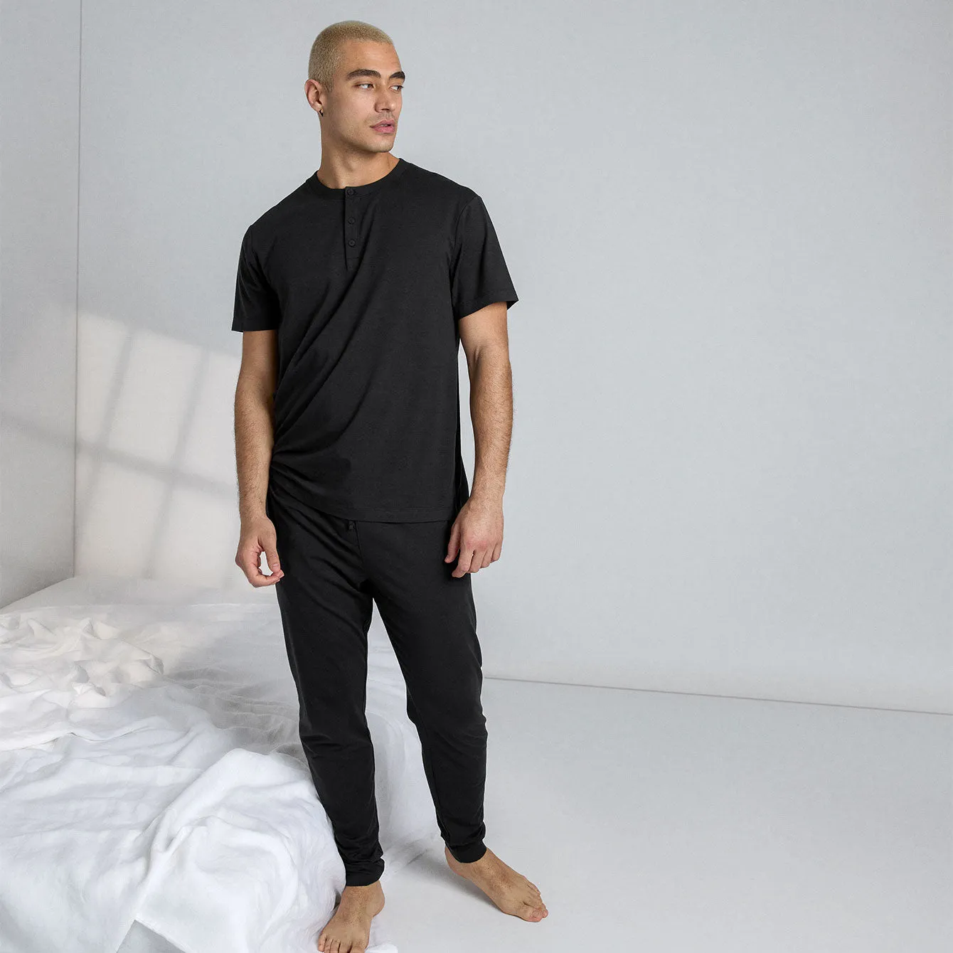 Men's Slumberknit™ Henley Tee - Previous fit sold by lunya