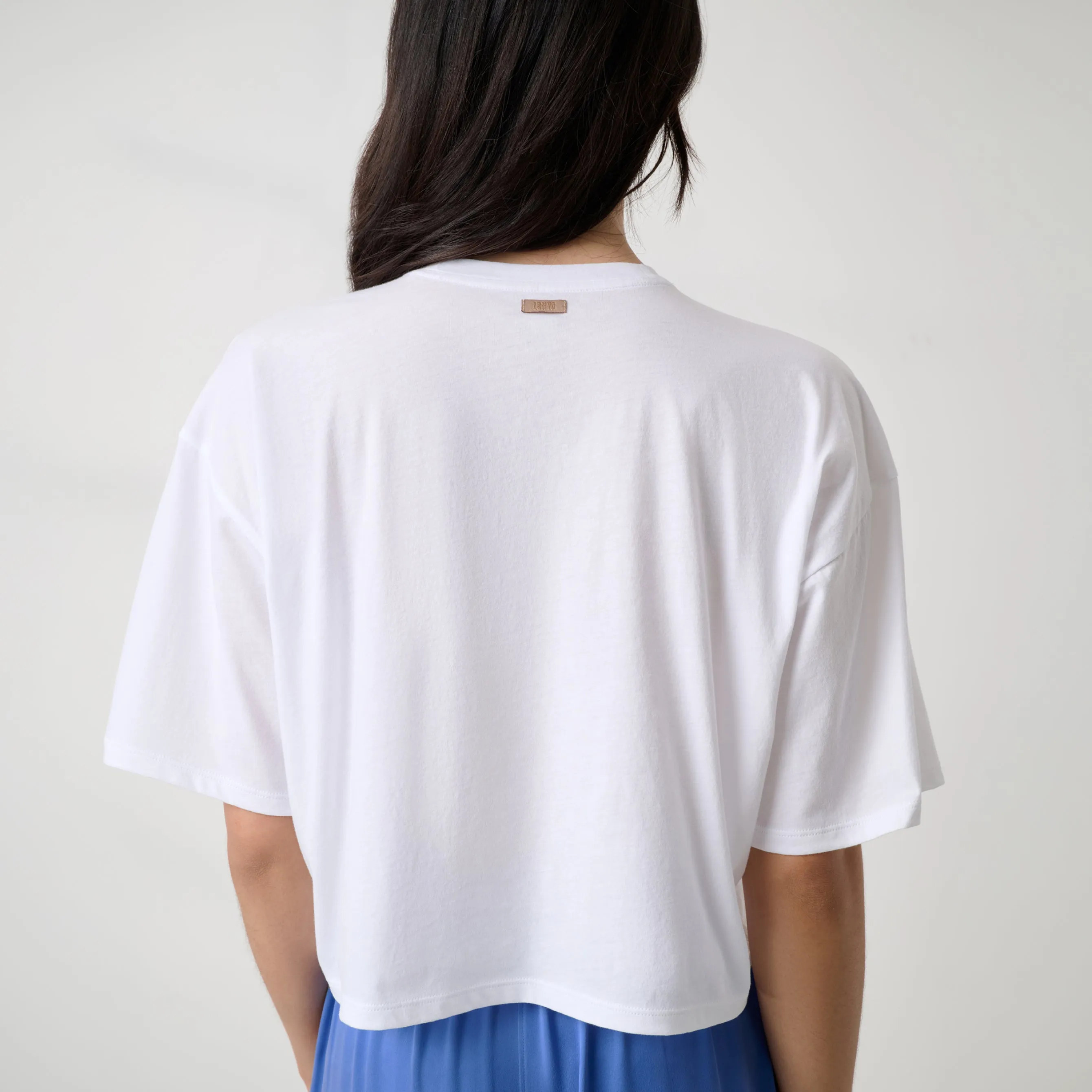 Organic Pima Cropped Easy Tee sold by lunya product image thumbnail 2