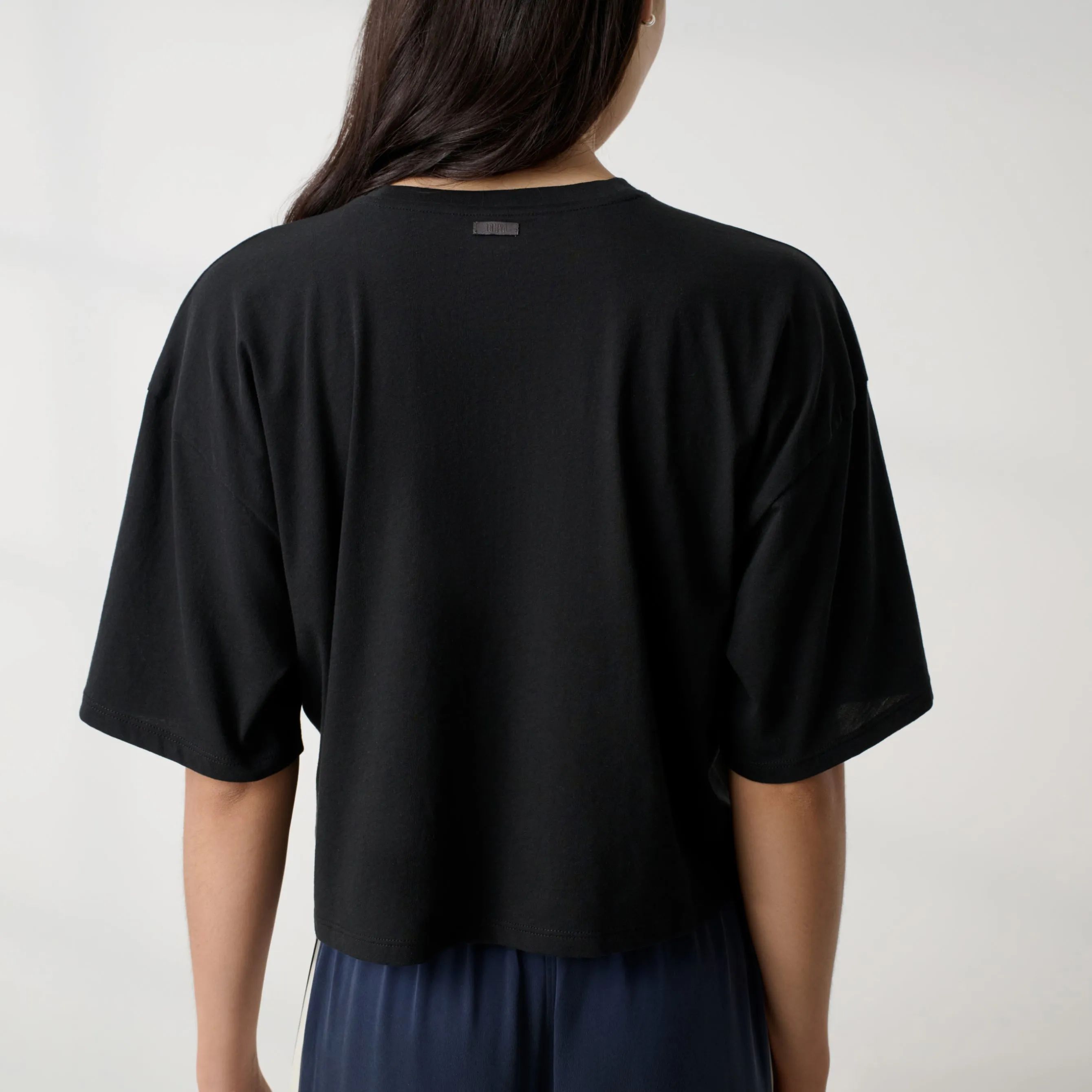Organic Pima Cropped Easy Tee sold by lunya product image thumbnail 3