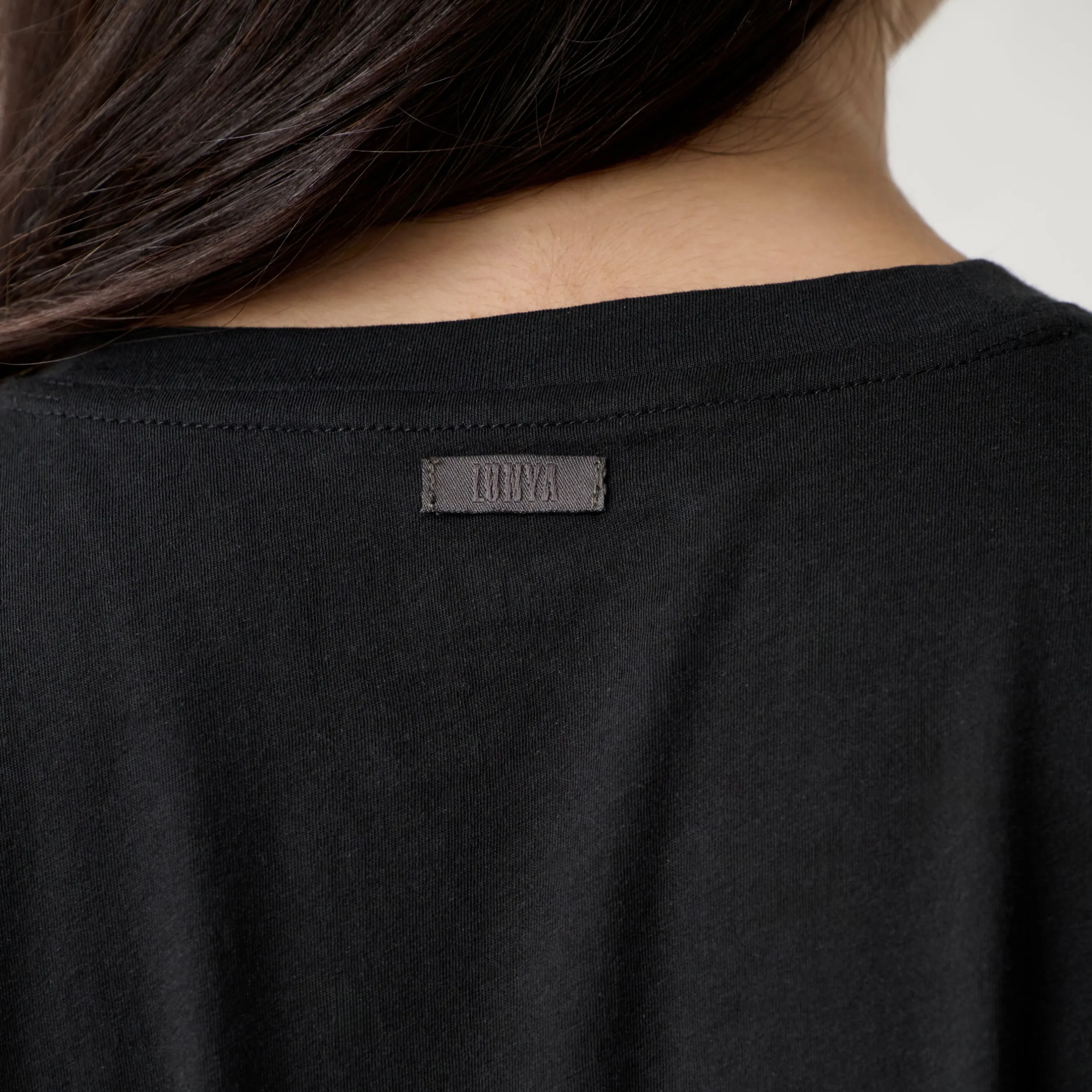 Organic Pima Cropped Easy Tee sold by lunya product image thumbnail 4