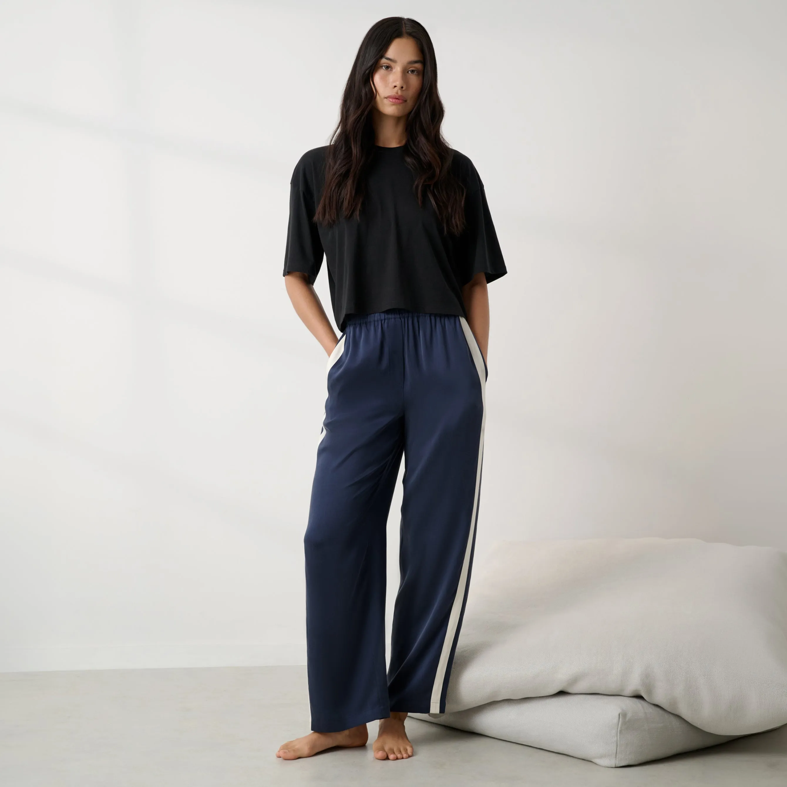 Organic Pima Cropped Easy Tee sold by lunya