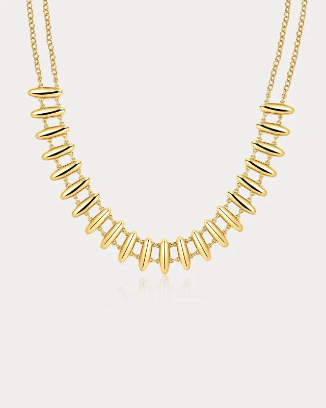 The Milan Bead Stud Necklace sold by Luv Aj