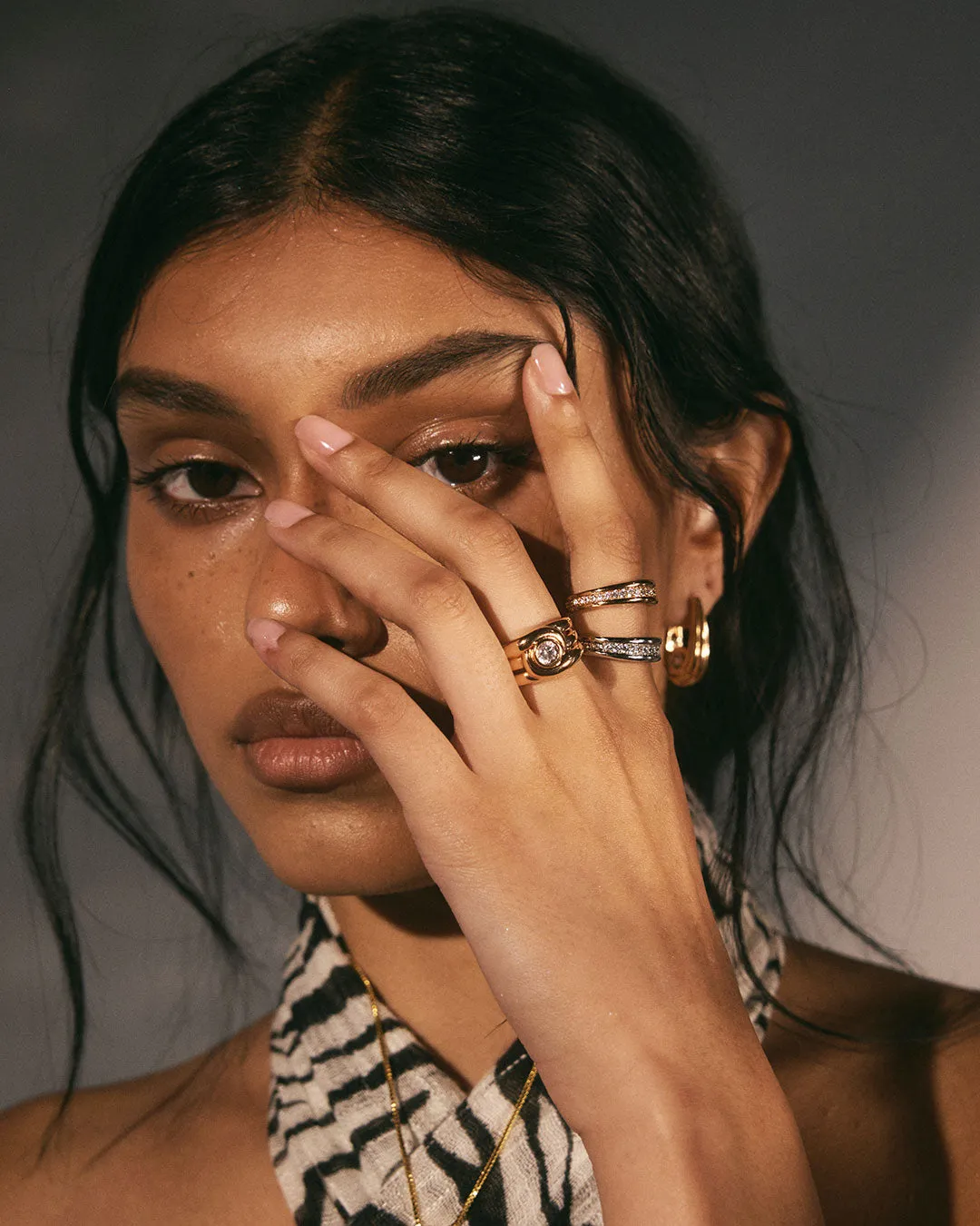 The Wave Bezel Band Set sold by Luv Aj product image thumbnail 3