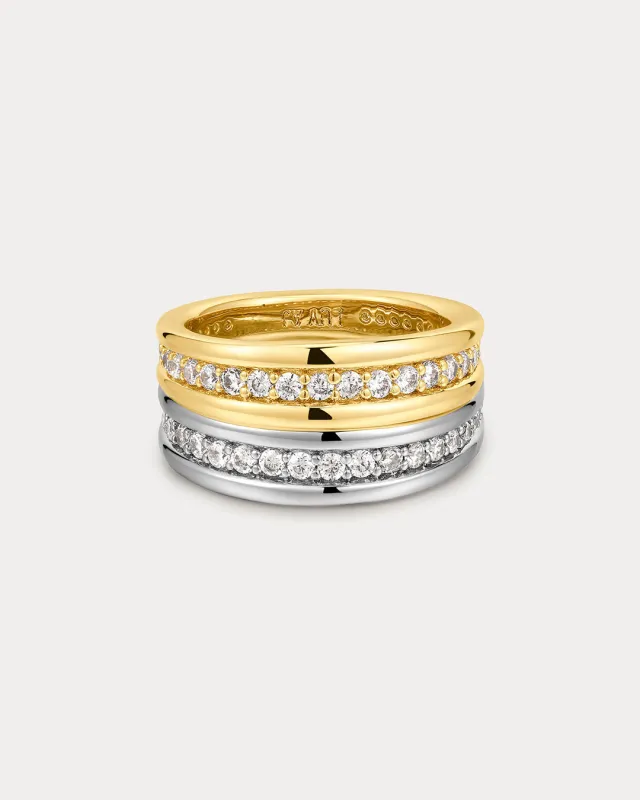 The Wave Bezel Band Set sold by Luv Aj