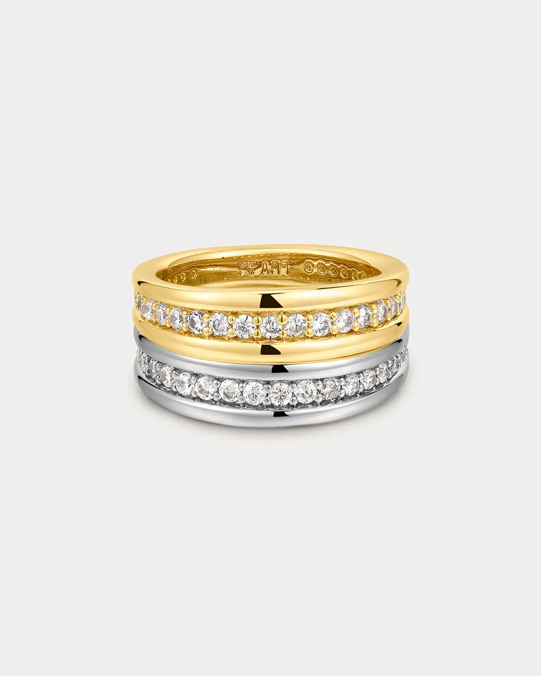 The Wave Bezel Band Set sold by Luv Aj