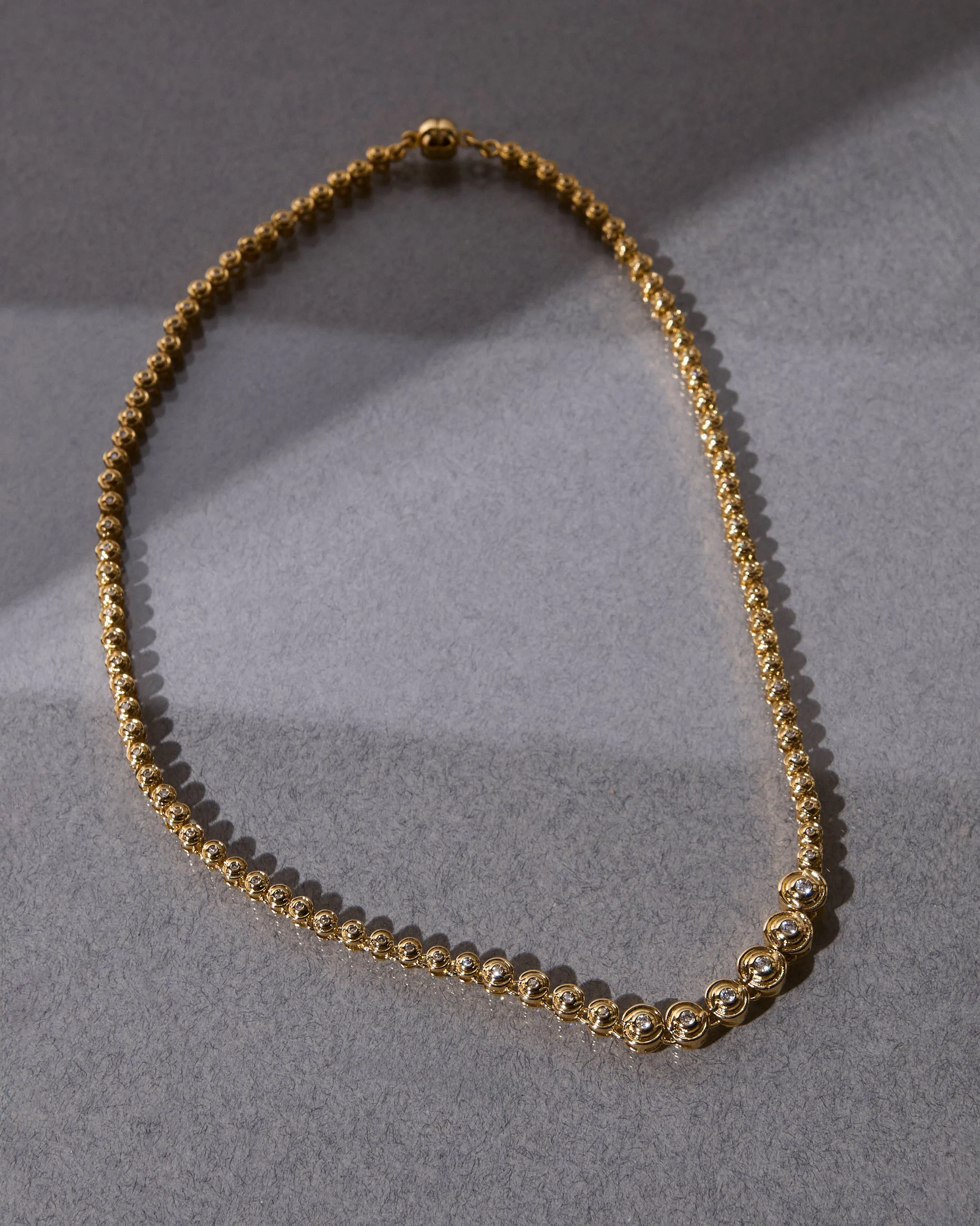 Wave Bezel Tennis Necklace sold by Luv Aj product image thumbnail 3