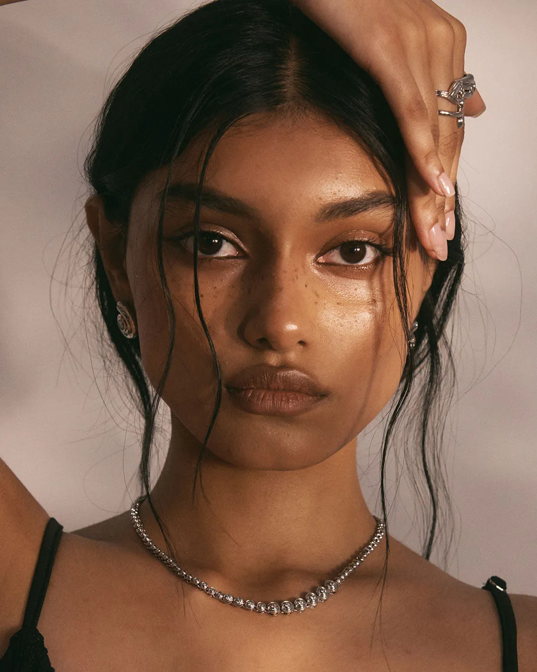 Wave Bezel Tennis Necklace sold by Luv Aj product image thumbnail 4