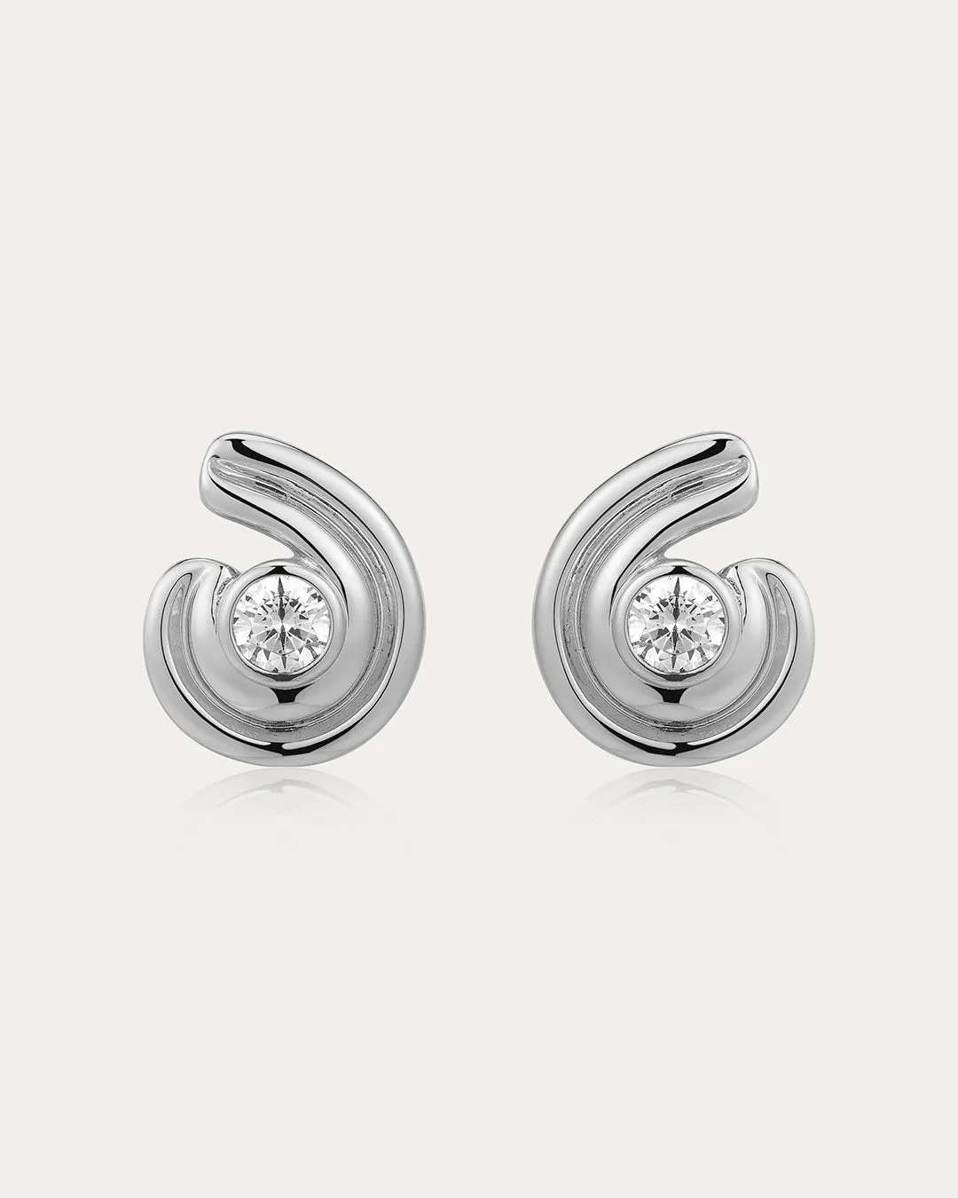 Wave Bezel Twist Studs sold by Luv Aj product image thumbnail 2
