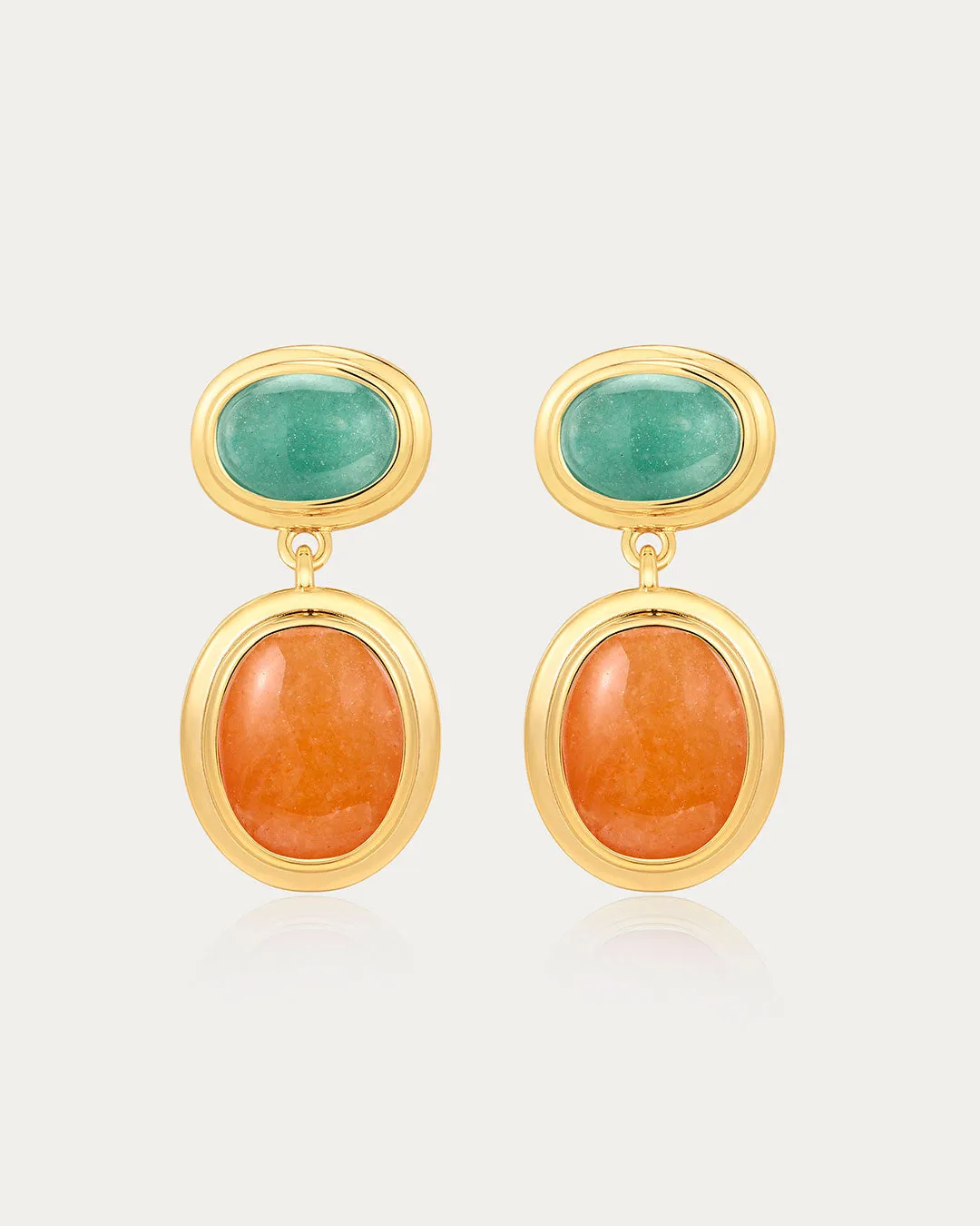 Sunset Double Stone Studs sold by Luv Aj