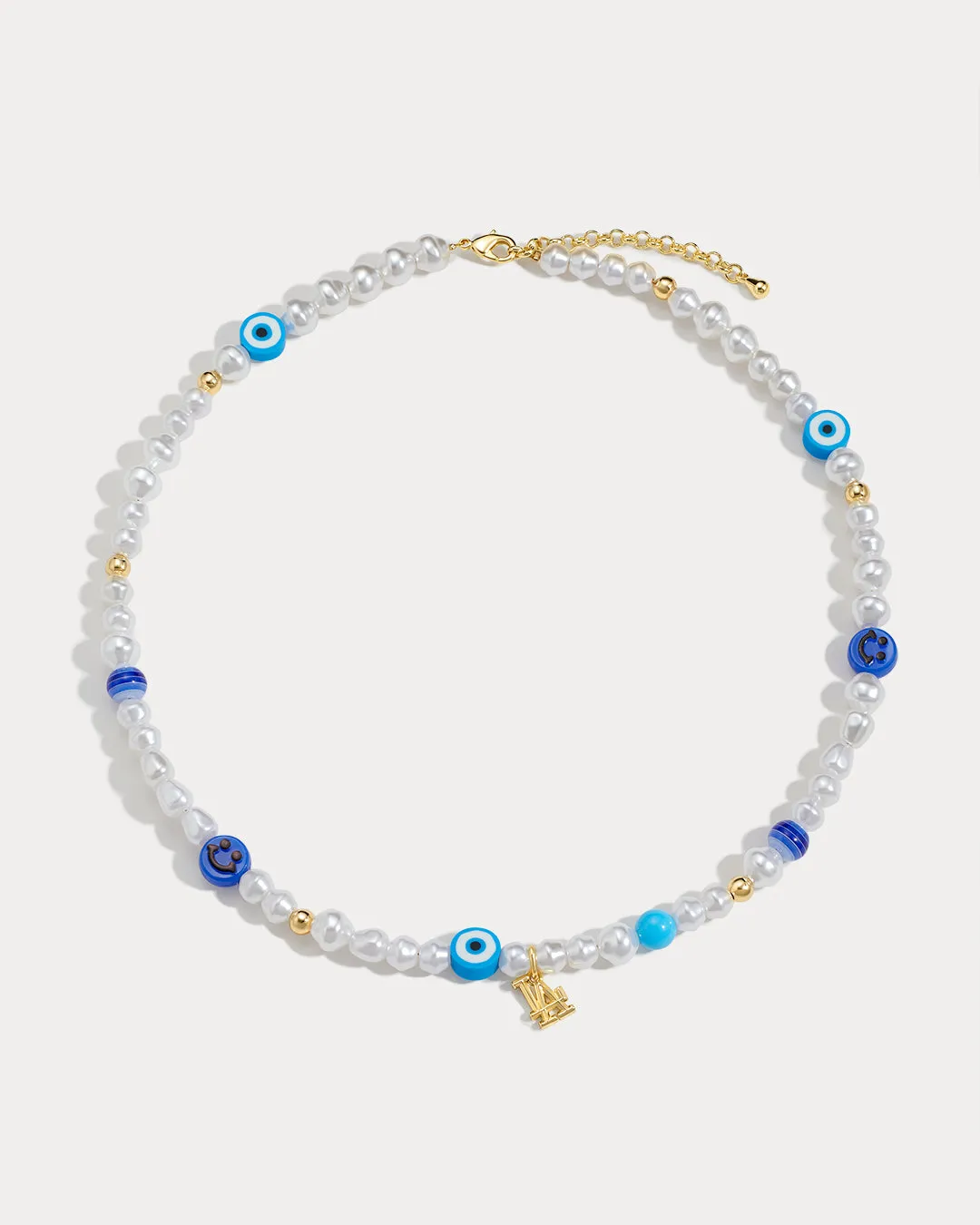 The MLB Pearl Charm Necklace sold by Luv Aj