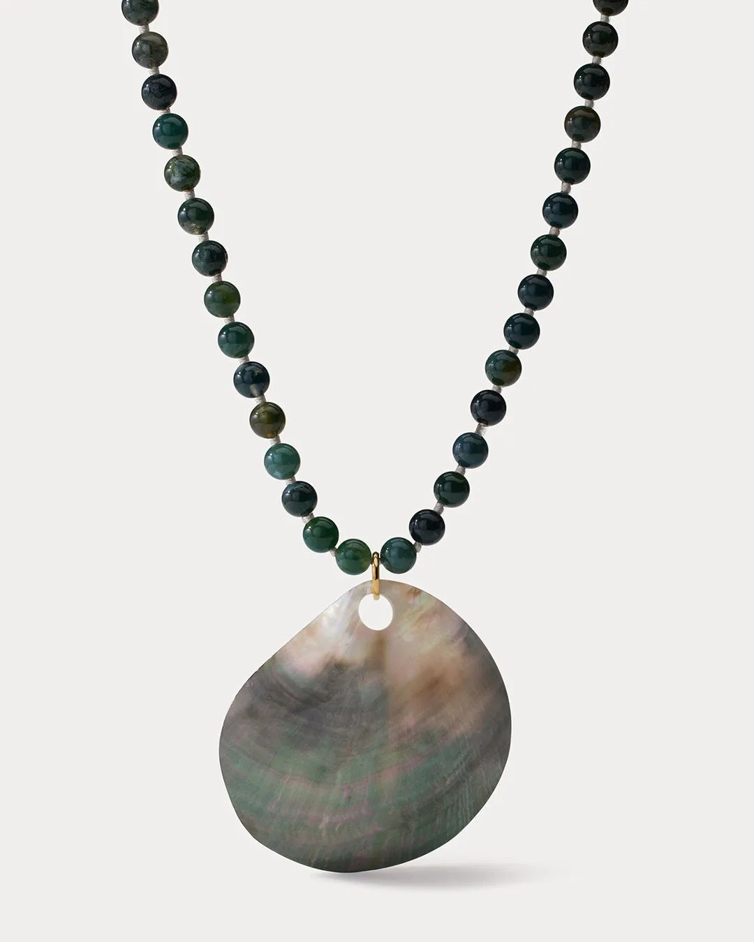 The Mallorca Shell Pendant Necklace sold by Luv Aj