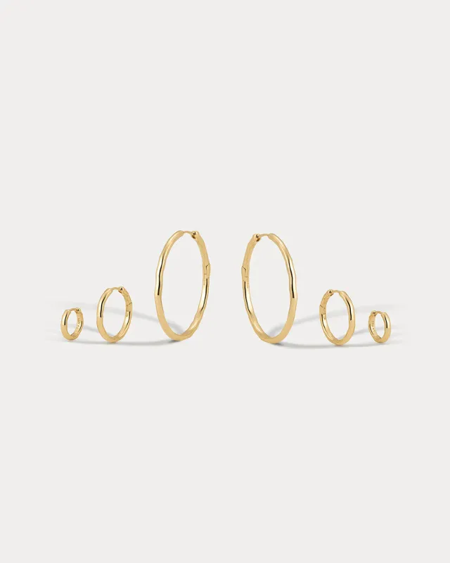 The Granada Hammered Hoops sold by Luv Aj