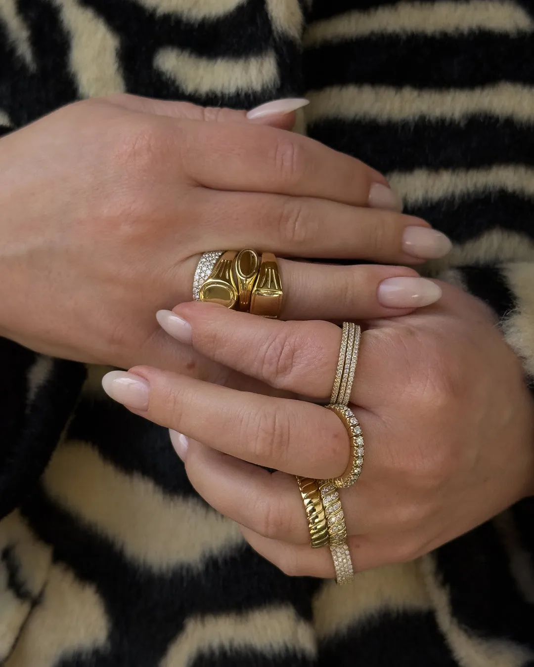 The Classic Pave Bands Set sold by Luv Aj product image thumbnail 3