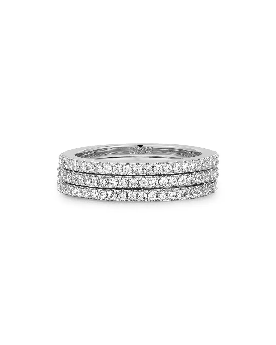 The Classic Pave Bands Set sold by Luv Aj product image thumbnail 2