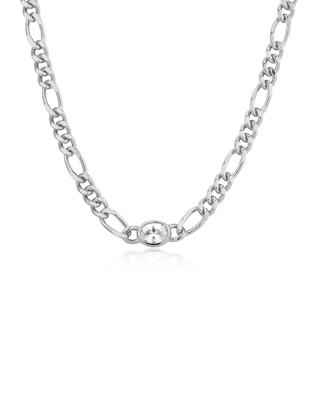 The Oval Bezel Chain Necklace sold by Luv Aj product image thumbnail 2