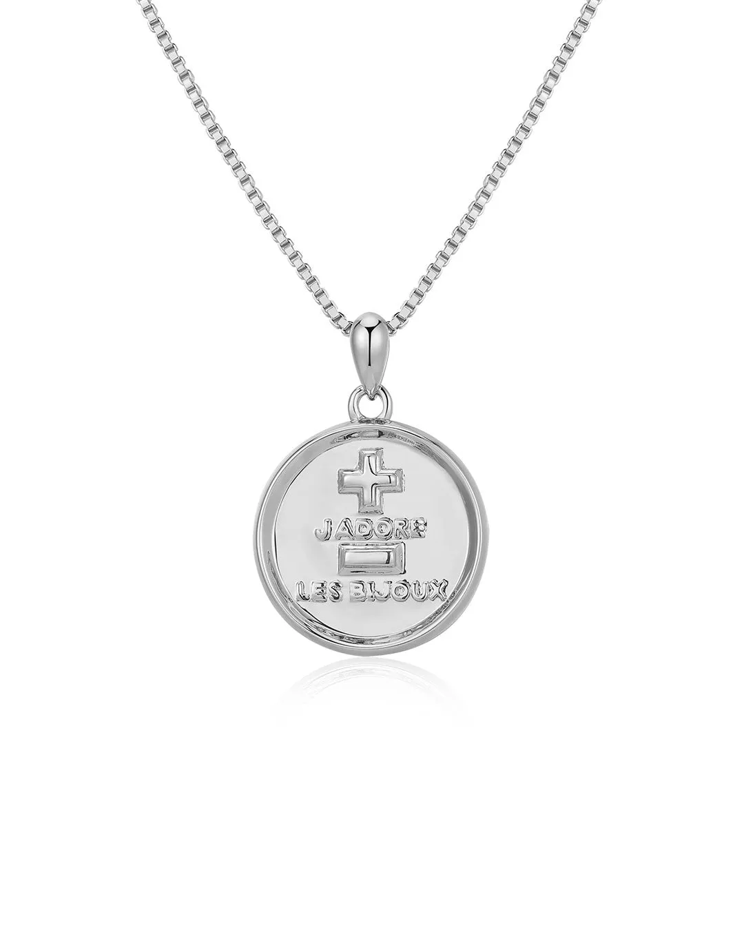 The 'I Love Jewelry' Coin Necklace sold by Luv Aj product image thumbnail 2