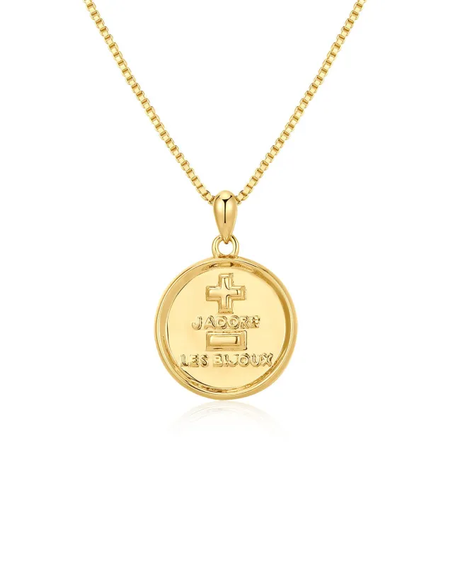 The 'I Love Jewelry' Coin Necklace made by Luv Aj