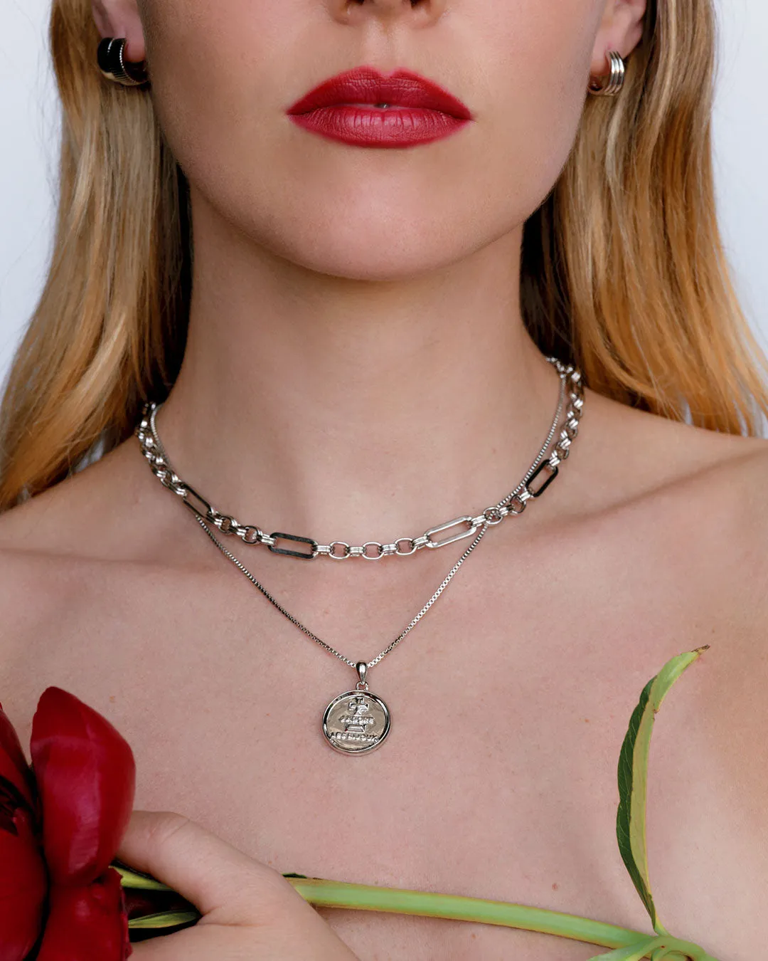 The 'I Love Jewelry' Coin Necklace sold by Luv Aj product image thumbnail 5