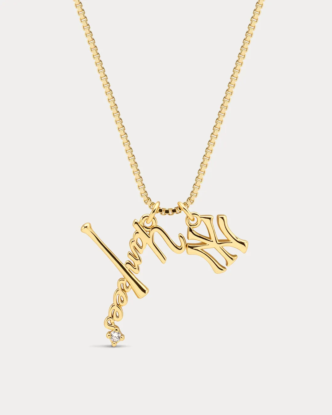 The MLB Layered Nameplate Necklace sold by Luv Aj product image thumbnail 5