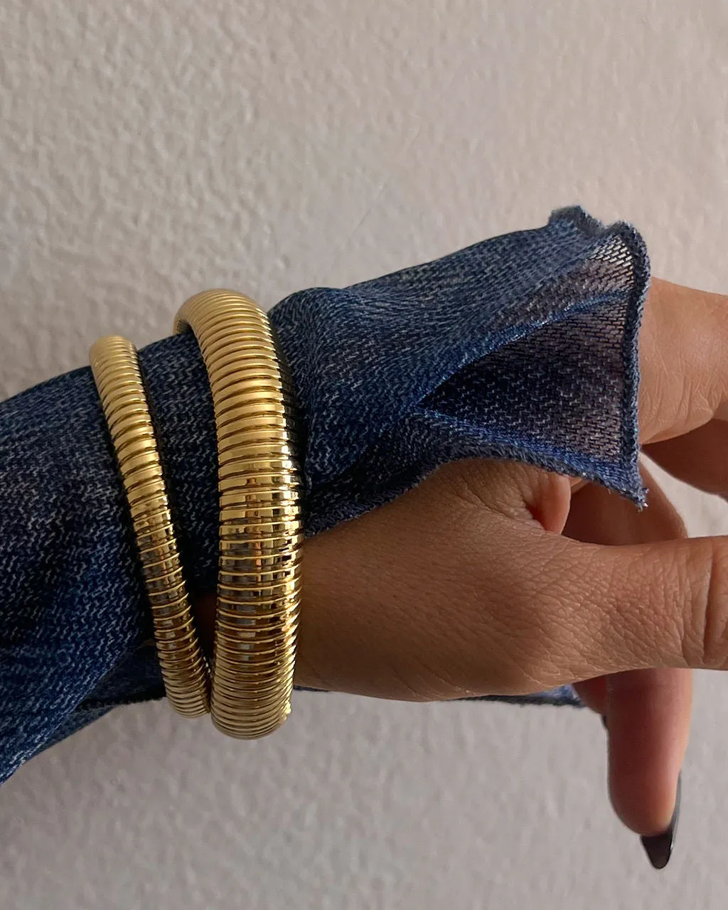 Mini Flex Snake Chain Bracelet- Gold sold by Luv Aj product image thumbnail 3