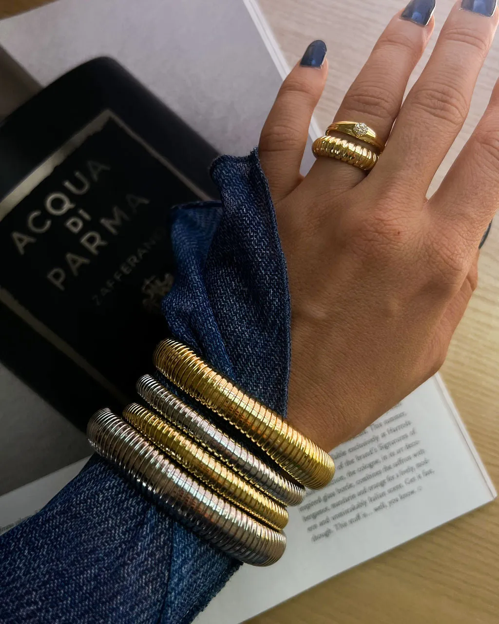 Mini Flex Snake Chain Bracelet- Gold sold by Luv Aj product image thumbnail 4