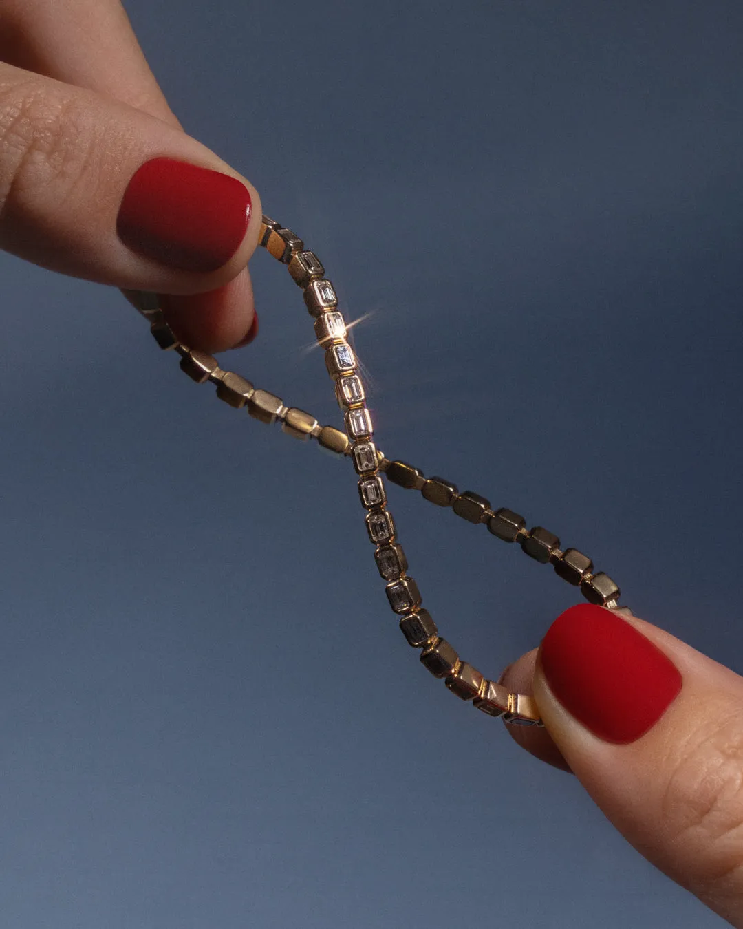 The 24/7 Flex Tennis Bracelet- Emerald Cut sold by Luv Aj product image thumbnail 4