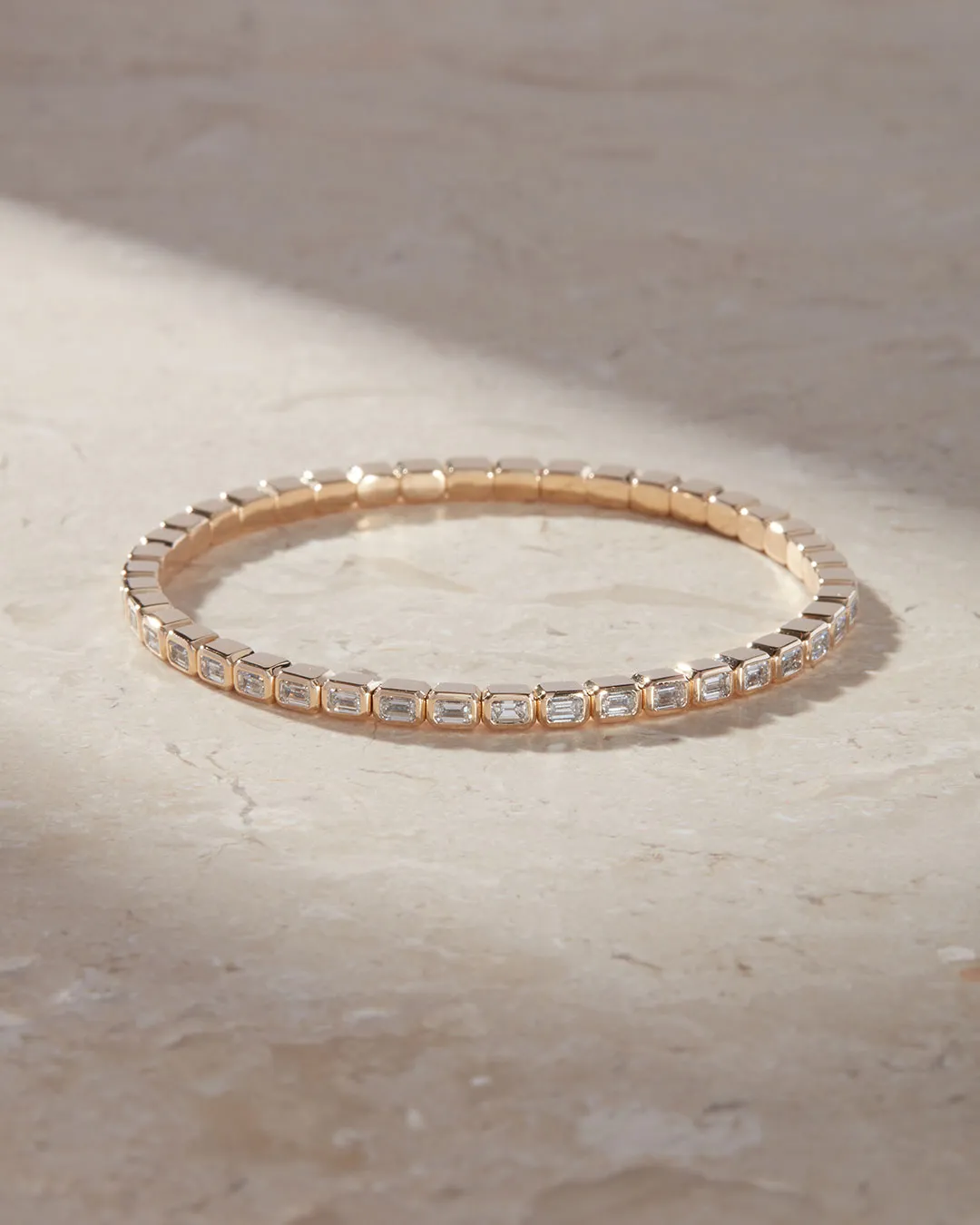 The 24/7 Flex Tennis Bracelet- Emerald Cut sold by Luv Aj