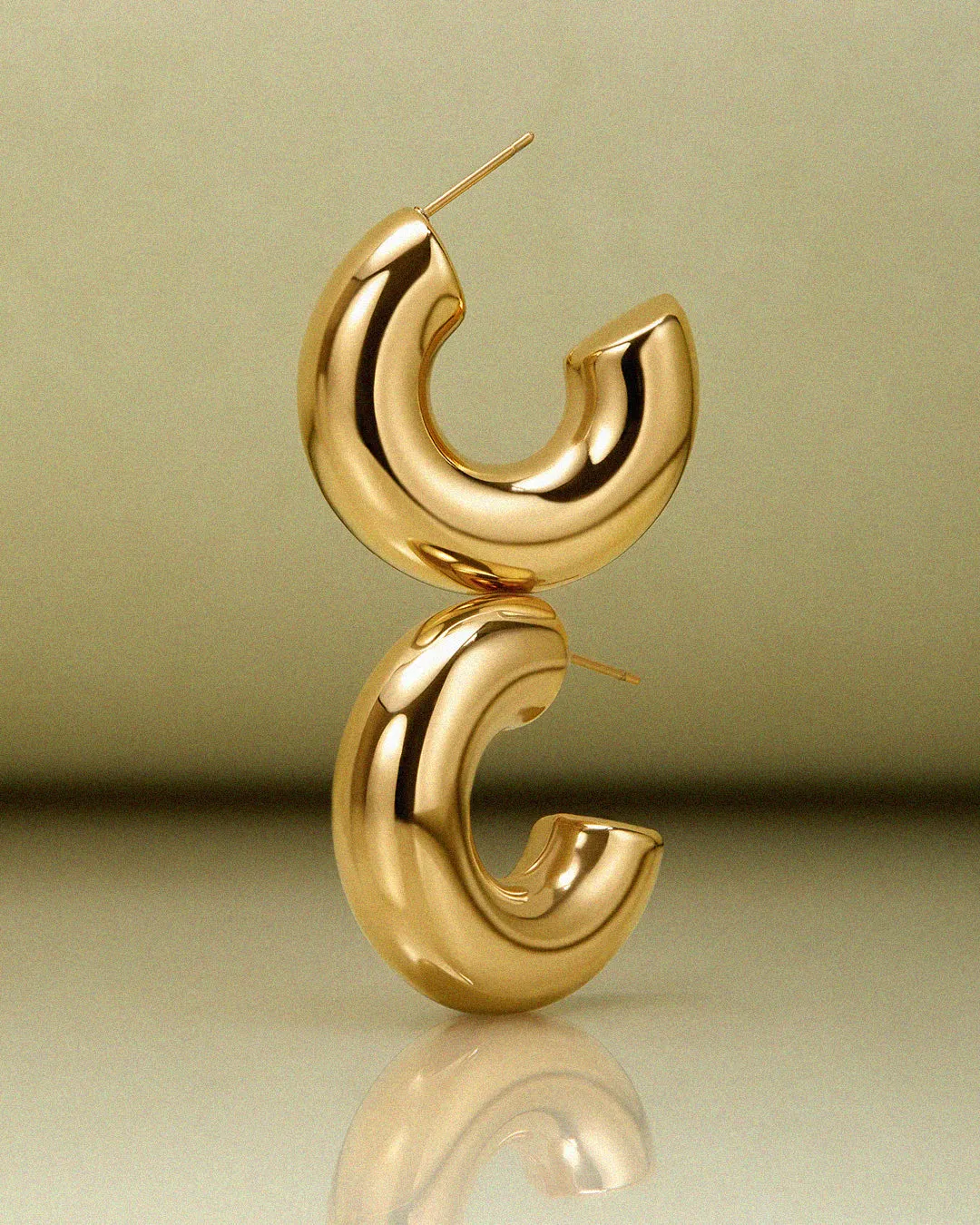 Noemi Hoops- Gold sold by Luv Aj product image thumbnail 2