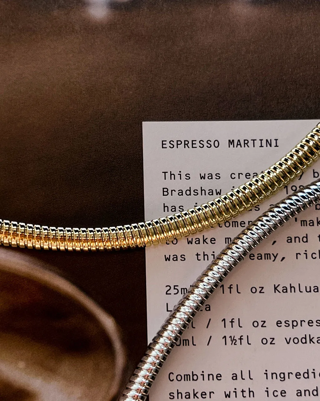 Mini Flex Snake Chain Necklace- Gold sold by Luv Aj product image thumbnail 5