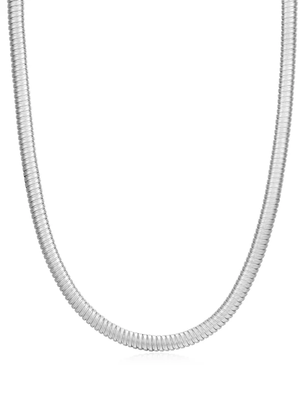 Mini Flex Snake Chain Necklace- Silver made by Luv Aj