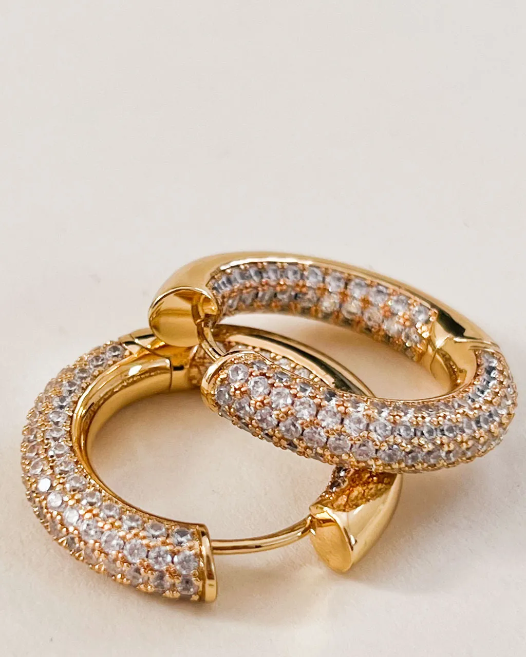 The Reversible Amalfi Hoops- Gold sold by Luv Aj product image thumbnail 3