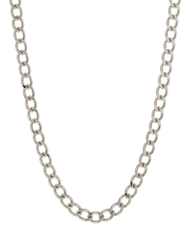 The Classique Curb Chain (8mm)- Silver made by Luv Aj