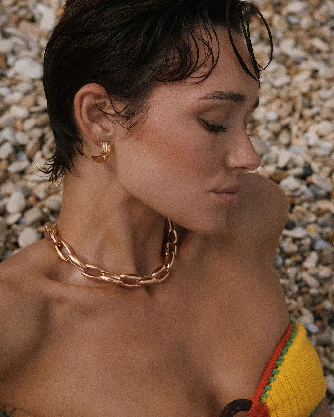 The Ridged Positano Studs sold by Luv Aj product image thumbnail 4