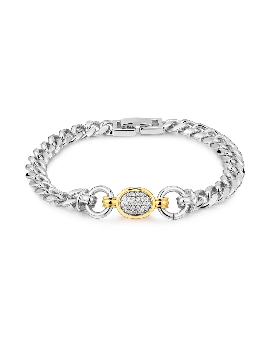 The Pave Oval Link Bracelet sold by Luv Aj product image thumbnail 2