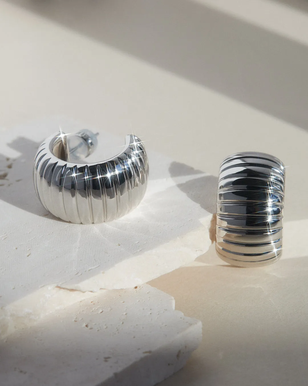 Remy Ridged Hoops sold by Luv Aj product image thumbnail 4